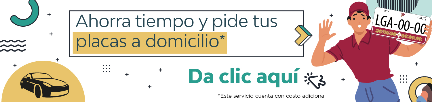 Banner que avisa que puedes enviar tus placas a domicilio